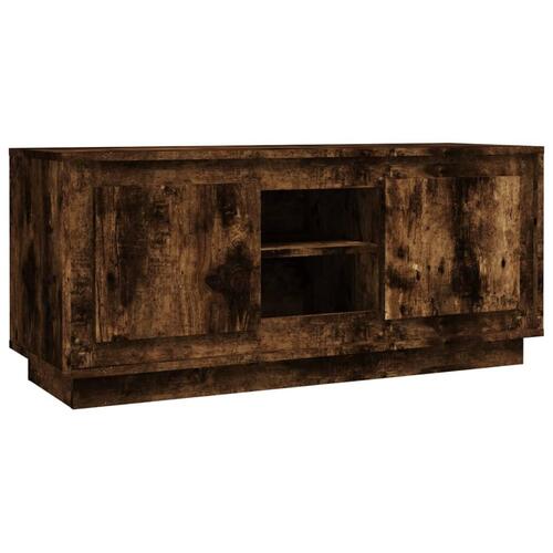Tv-bord 102x35x45 cm konstrueret træ røget egetræsfarve