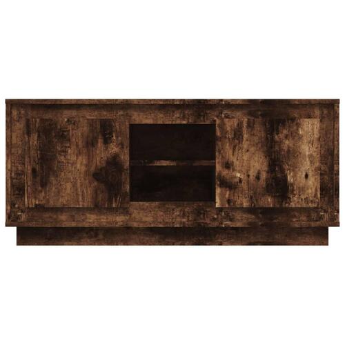 Tv-bord 102x35x45 cm konstrueret træ røget egetræsfarve