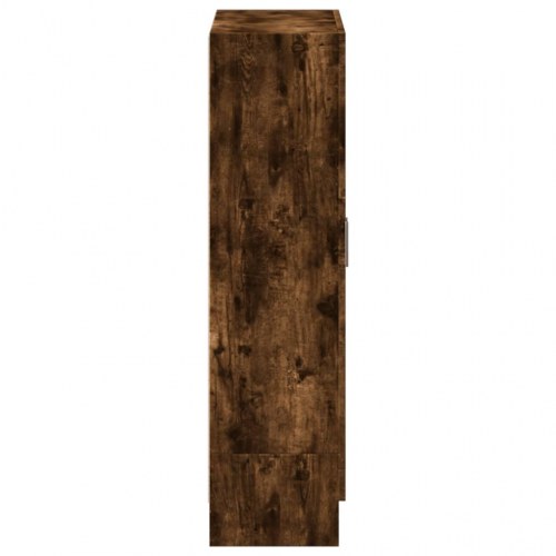 Bogskab med 2 låger - røget egetræ, 82,5 x 30,5 x 115 cm
