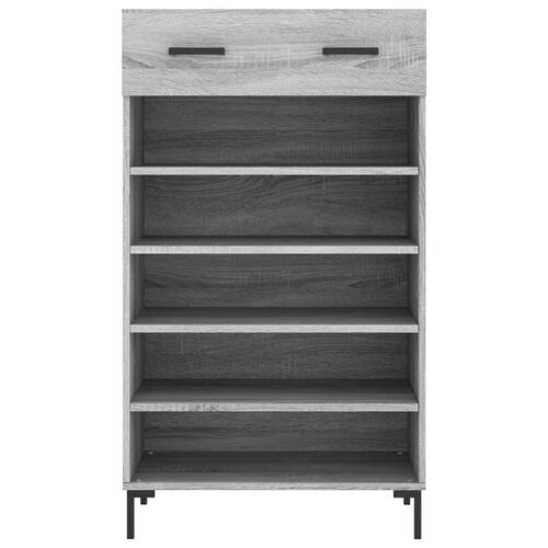 Skoreol 60x35x105 cm konstrueret træ grå sonoma-eg