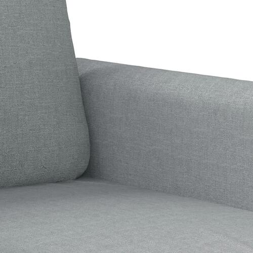 2 personers sofa med hynder stof lysegrå