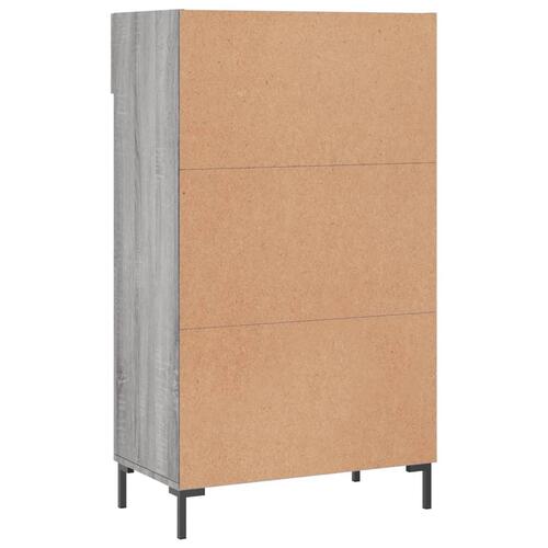 Skoreol 60x35x105 cm konstrueret træ grå sonoma-eg