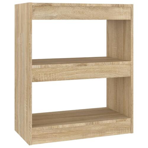 Bogreol/rumdeler 60x30x72 cm sonoma-eg