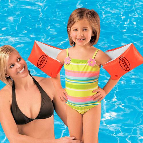 Badevinger Intex Neon Rød 30 x 15 cm (36 Enheder)
