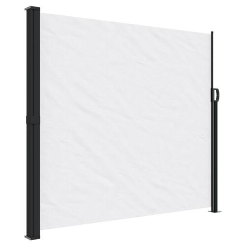 Sammenrullelig sidemarkise 180x600 cm hvid
