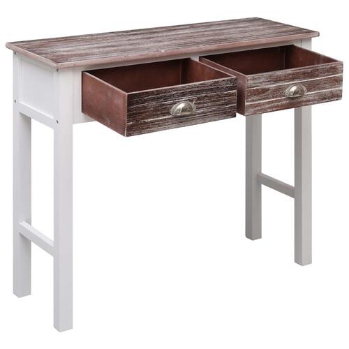 Konsolbord 90 x 30 x 77 cm træ brun