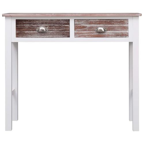 Konsolbord 90 x 30 x 77 cm træ brun