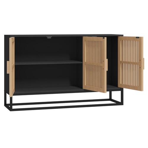 Skænk 105x30x65 cm konstrueret træ sort
