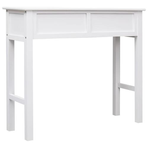 Konsolbord 90 x 30 x 77 cm træ hvid