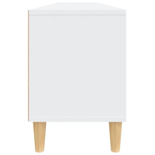 Tv-bord i hvidt konstrueret træ - 150 × 30 × 44,5 cm