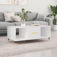 Sofabord 102x50x40 cm konstrueret træ hvid