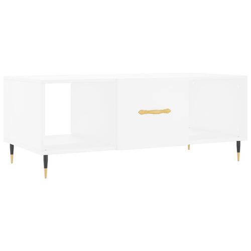 Sofabord 102x50x40 cm konstrueret træ hvid