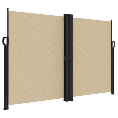 Sammenrullelig sidemarkise 160 x 600 cm beige