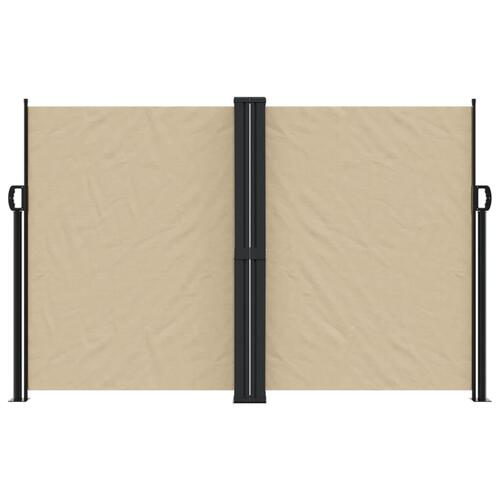 Sammenrullelig sidemarkise 160 x 600 cm beige