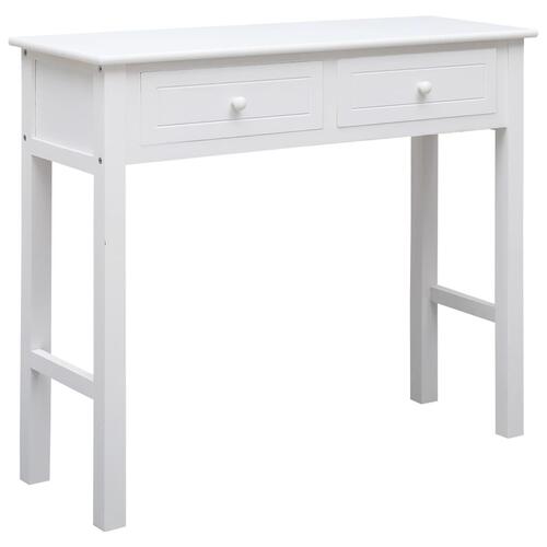 Konsolbord 90 x 30 x 77 cm træ hvid