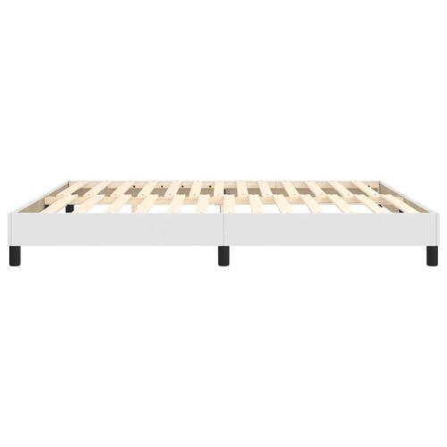 Sengeramme 160x200 cm kunstlæder hvid