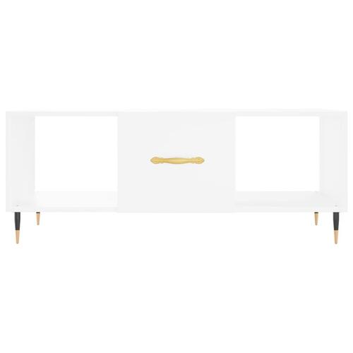Sofabord 102x50x40 cm konstrueret træ hvid