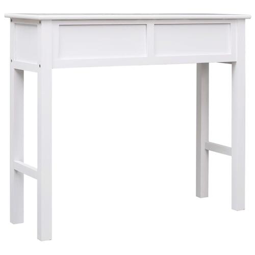Konsolbord 90 x 30 x 77 cm træ hvid
