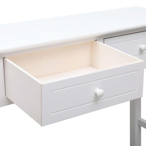 Konsolbord 90 x 30 x 77 cm træ hvid