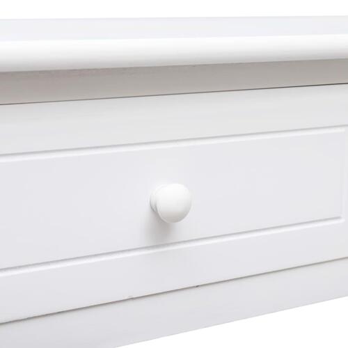 Konsolbord 90 x 30 x 77 cm træ hvid