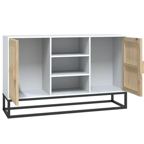 Skænk 105x30x65 cm konstrueret træ hvid