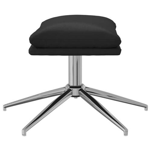 Fodskammel 45x29,5x39 cm skinnende kunstlæder sort