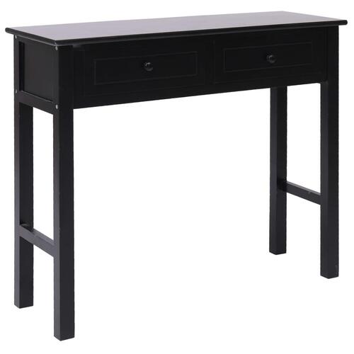 Konsolbord 90 x 30 x 77 cm træ sort