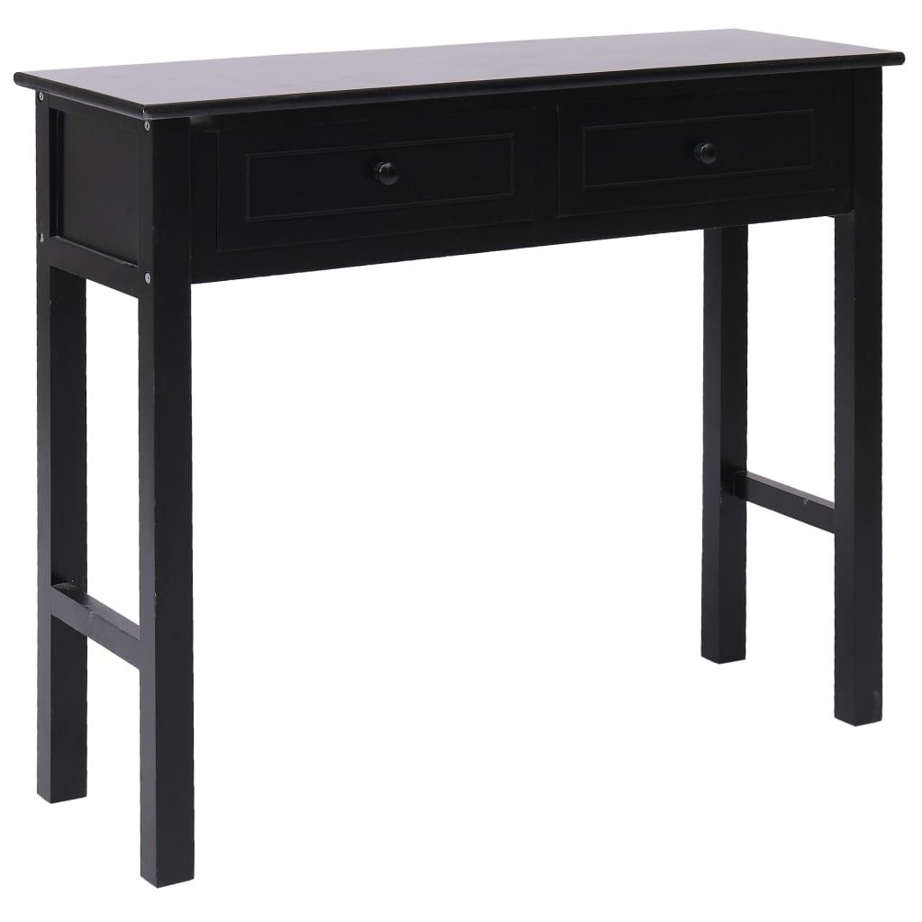 Konsolbord 90 x 30 x 77 cm træ sort