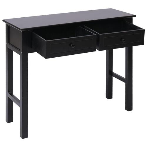 Konsolbord 90 x 30 x 77 cm træ sort