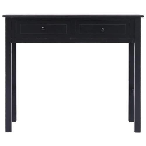 Konsolbord 90 x 30 x 77 cm træ sort
