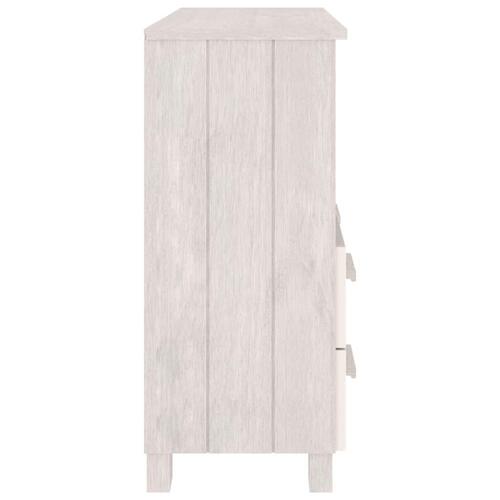 Skænk HAMAR 85x35x80 cm massivt fyrretræ hvid