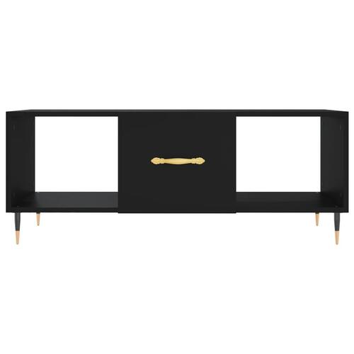 Sofabord 102x50x40 cm konstrueret træ sort