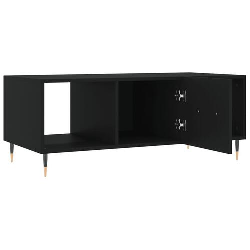 Sofabord 102x50x40 cm konstrueret træ sort
