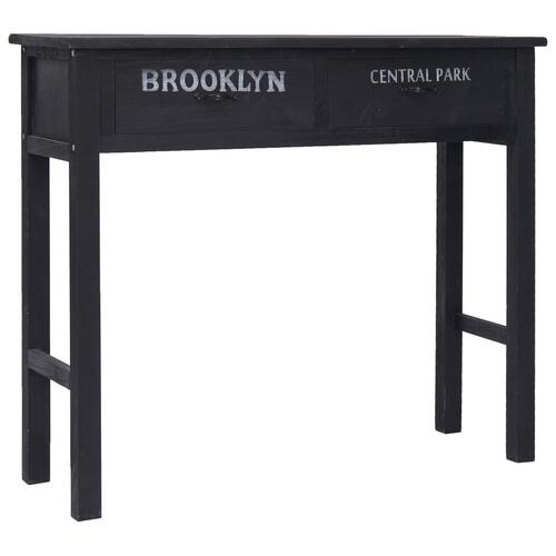 Konsolbord 90 x 30 x 77 cm træ sort