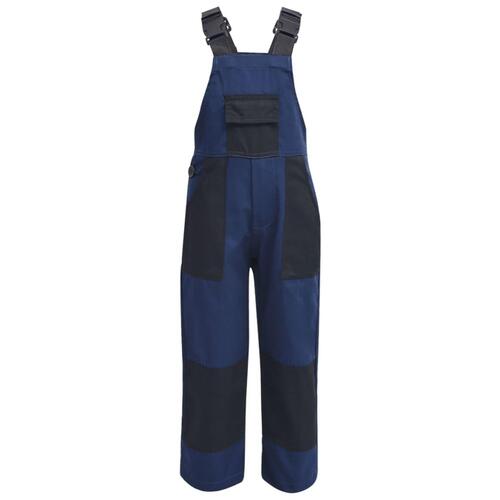 Bib overall til børn størrelse 110/116 blå