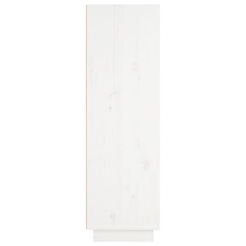 Højskab 37x34x110 cm massivt fyrretræ hvid