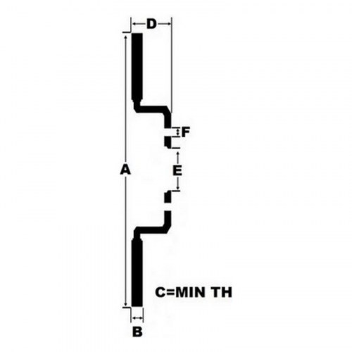 Bremseskiver for Black Diamond K1483COM, ventileret, 12 striber, boring - Alfa Romeo GTA 3.2 V6