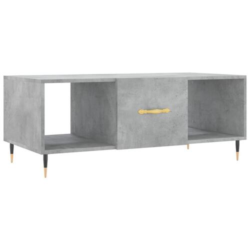 Sofabord 102x50x40 cm konstrueret træ betongrå