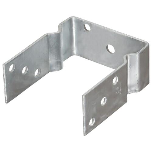 Jordankre 6 stk. 12x6x15 cm galvaniseret stål sølvfarvet