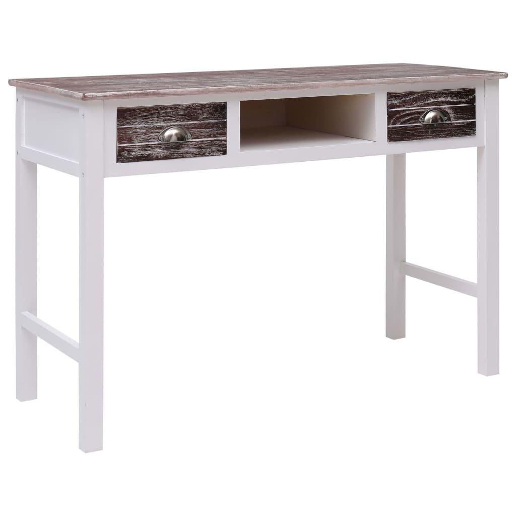 Skrivebord 110 x 45 x 76 cm træ brun