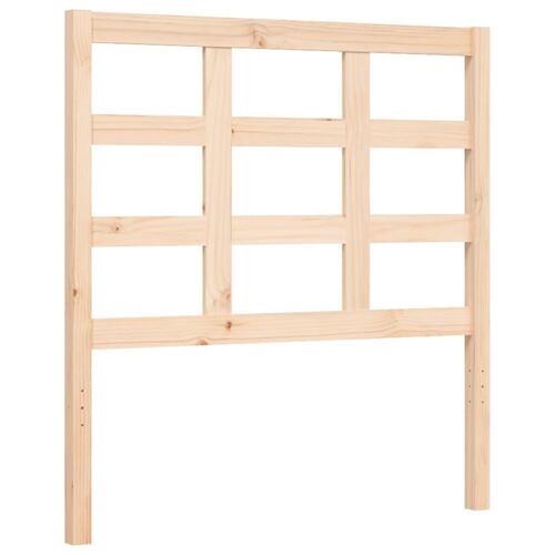 Sengeramme med sengegavl 100x200 cm massivt træ