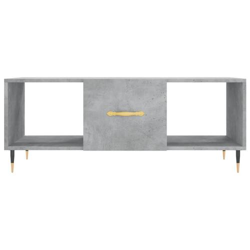 Sofabord 102x50x40 cm konstrueret træ betongrå