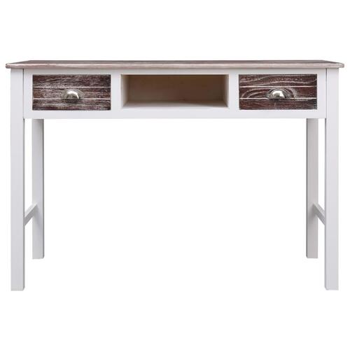 Skrivebord 110 x 45 x 76 cm træ brun