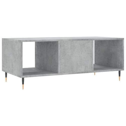 Sofabord 102x50x40 cm konstrueret træ betongrå
