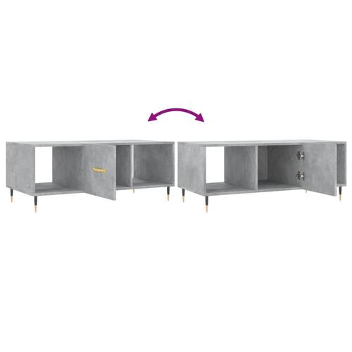 Sofabord 102x50x40 cm konstrueret træ betongrå