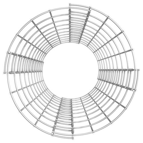 Rundt gabion-havebede 3 stk. Ø30x100 cm galvaniseret stål