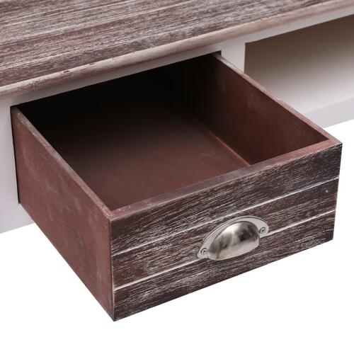 Skrivebord 110 x 45 x 76 cm træ brun