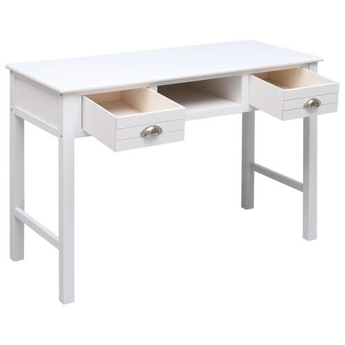 Skrivebord 110 x 45 x 76 cm træ hvid