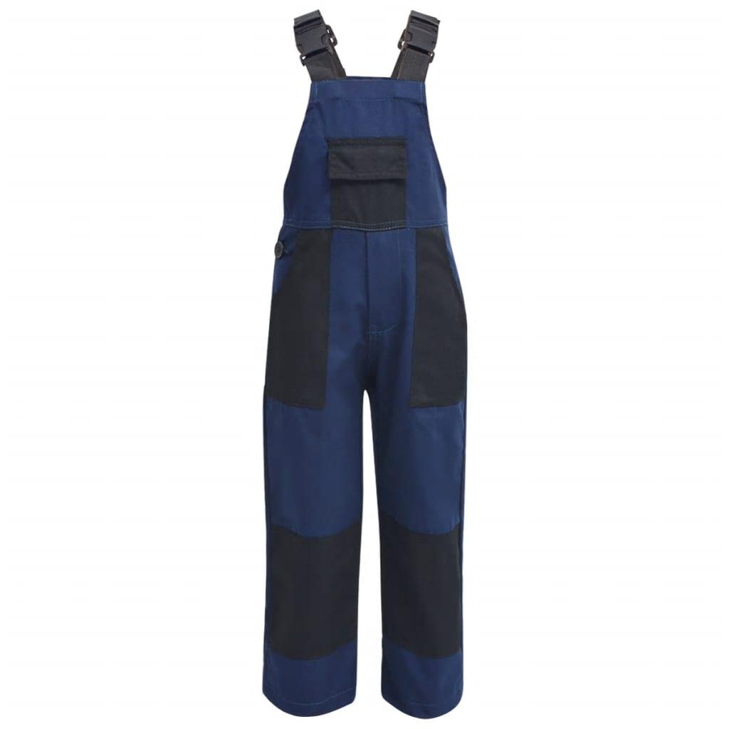 Bib overalls til børn størrelse 134/140 blå