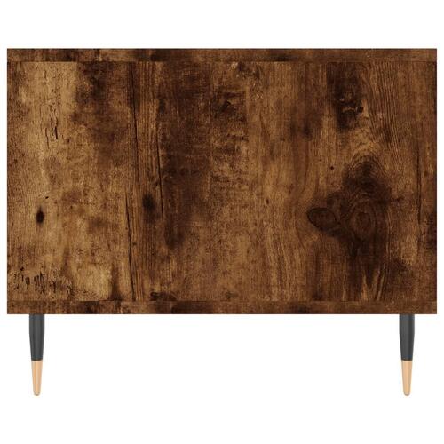 Sofabord 102x50x40 cm konstrueret træ røget egetræsfarve